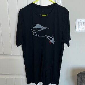 NWOT! Fowl Worx Duck Hunting Black Tee with logo